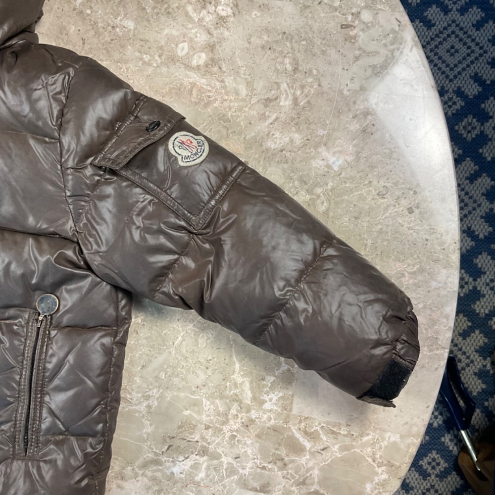 MONCLER Kids Chocolate Brown Puffer Jacket Size 4 years 104 cm - Picture 12 of 16
